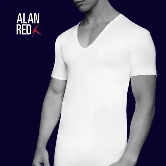 ALAN RED TSHIRTS NO NECK (2PACK), DIEPE VHALS, HUIDSKLEUR