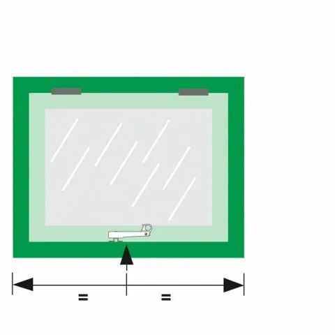 AXAFLEX CLASSIC COMBIRAAMUITZETTER  RECHTS WEGDRAAIBAAR  RVS  24804981