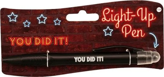 BALPEN LIGHTUP YOU DID IT ! JUNIOR ZWART