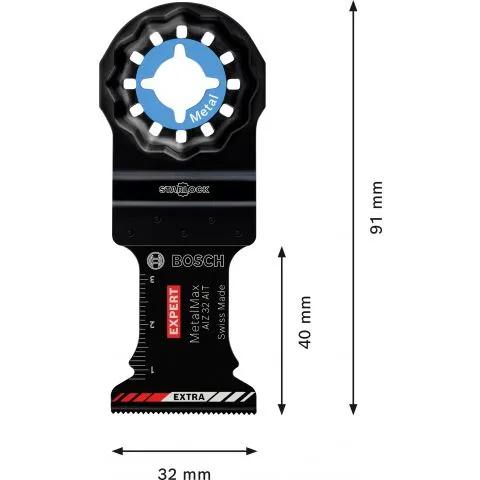 Bosch 2608900015 EXPERT Starlock CoatedCarbide invalzaagblad AIZ 32 AIT Carbide, Metal 32 x 40 mm 5