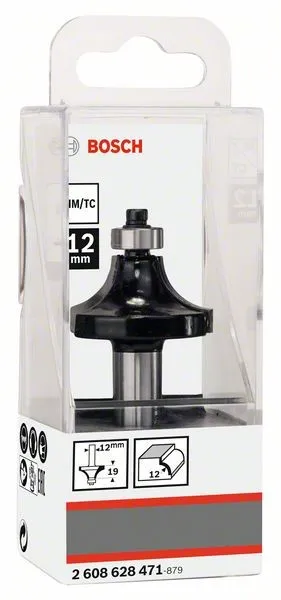 BOSCH Afrondfrees 12 mm, R1 12 mm, L 19 mm, G 70 mm 2608628471