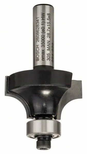 BOSCH Afrondfrees 8 mm, R1 8 mm, L 15,2 mm, G 53 mm 2608628341