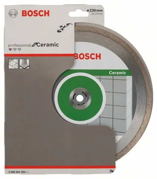 BOSCH Diamantdoorslijpschijf Standaard voor Keramiek 230 x 22,23 x 1,6 x 7 mm 2608602205