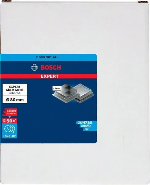 BOSCH EXPERT hardmetalen gatenpons Plaatwerk 80 mm 2608901445