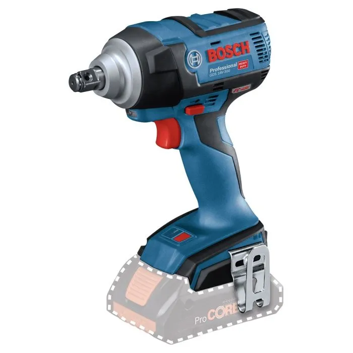 BOSCH GDS 18V300 SLAGMOERAANZETTER 18V 2X PROCORE18V 4,0 AH, LADER GAL 18V40