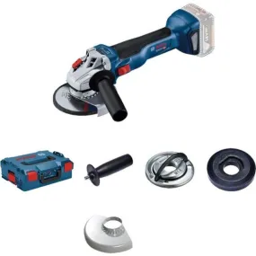 BOSCH GWS 18V-10 ACCU HAAKSE SLIJPMACHINC&G, BESCHERMKAP, HANDGREEP, SNELSPANMOE