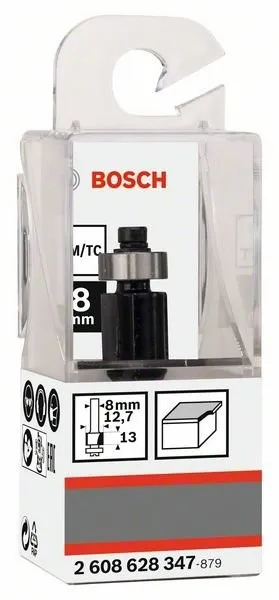 BOSCH Uitlijnfrees 8 mm, D1 9,5 mm, L 25,4 mm, G 68 mm 2608628346