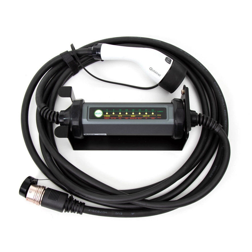 Draagbare oplader voor elektrische auto's met 4 adapters Type 2 32A/480V 22kW 7m IP67