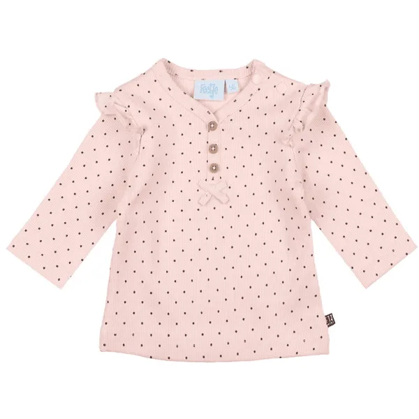 Feetje Longsleeve Dots roze