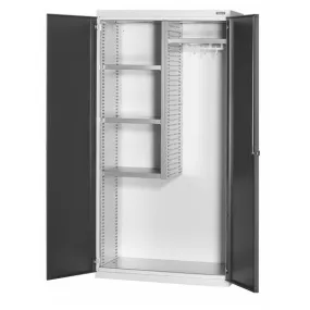 GARANT GridLine Schoonmaakmiddelenkast Breedte 40G met volledig plaatstalen vleugeldeuren, Hoogte mm/Type: 2000-1