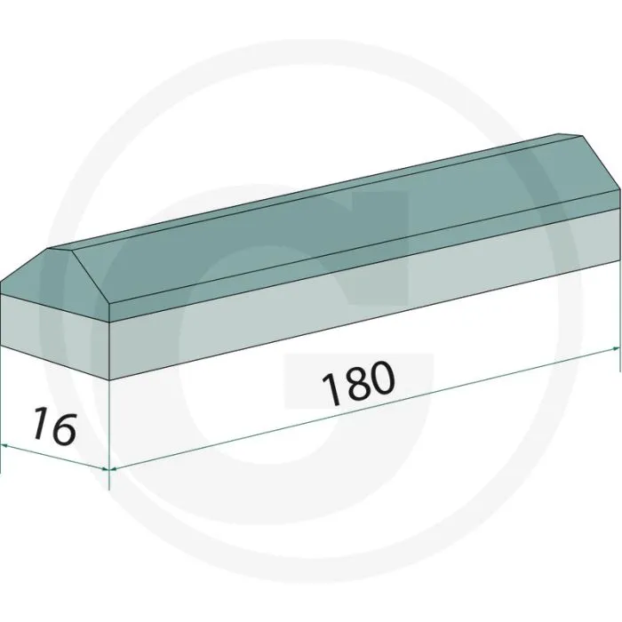 Heavy Duty Gelast onderdeel (met 3 hardgesoldeerde hardmetalen slijtplaten)
