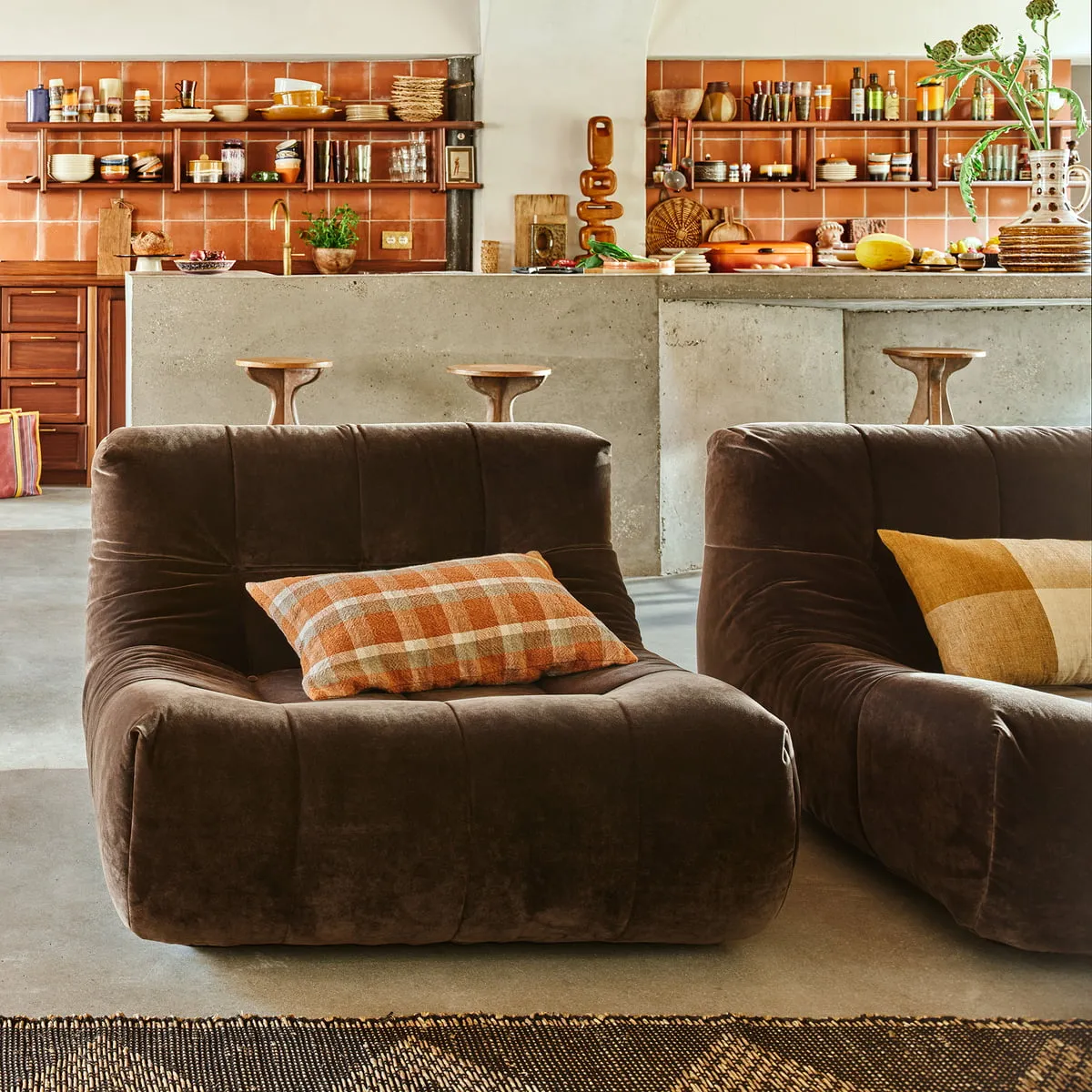 HKLIVING  LAZY LOUNGE CHAIR