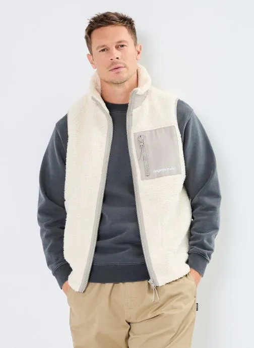      JACK & JONES JORVESTERBRO TEDDY BODYWARMER AW24 NOOS  WIT   