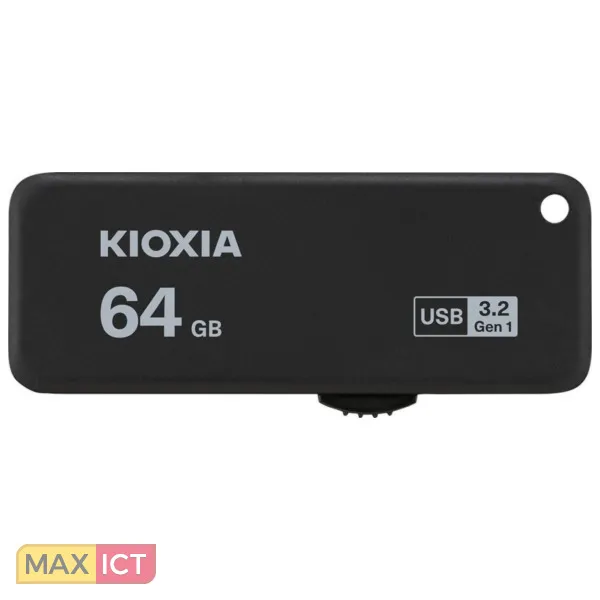 KIOXIA TRANSMEMORY U365 USB FLASH DRIVE 64 GB USB TYPEA 3.2 GEN 1 (3.1 GEN 1) ZWART