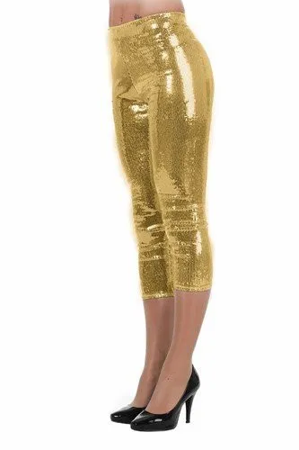 Legging pailletten stretch Goud