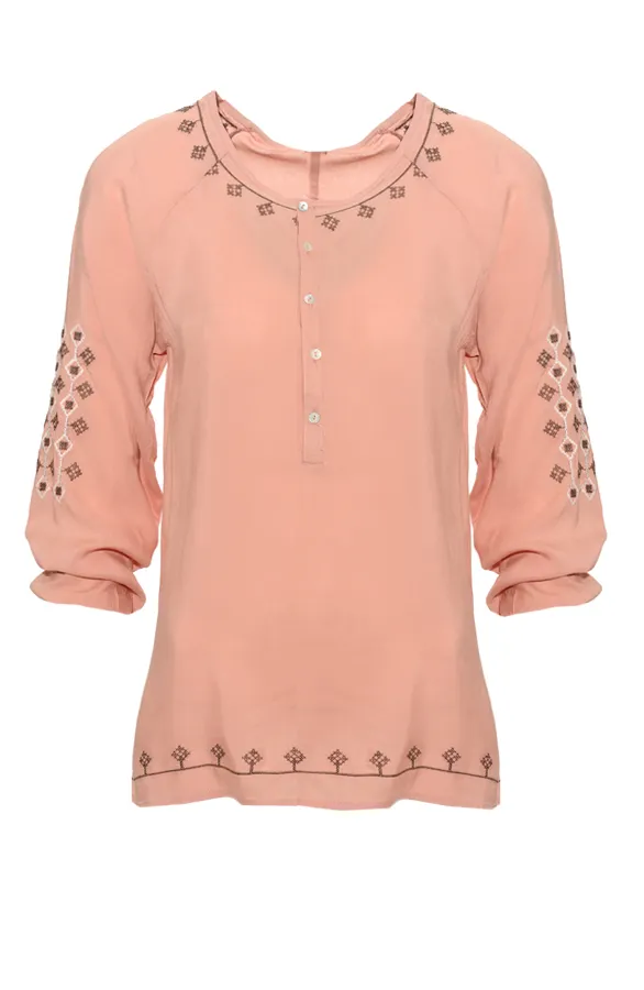 Luxury Blouse Peach