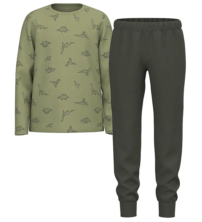 NAME IT PYJAMA SET  NOOS  NKMNIGHTSET  SAGE