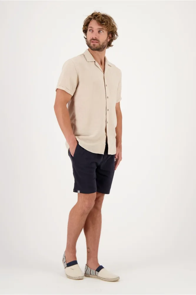 OVERHEMD RESORT LINNENLOOK 334554 01 beige
