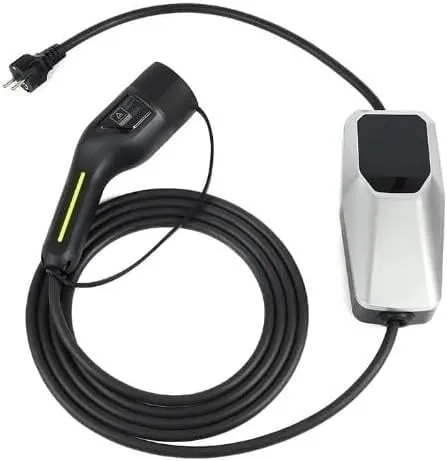PREMIUM INSTELBARE MOBIELE LADER/LAADKABEL STOPCONTACT TYPE 2 1FASE 6A16A 1,3KW3,6KW 4 METER VOOR MERCEDES EQE