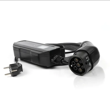 PREMIUM INSTELBARE MOBIELE LADER/LAADKABEL STOPCONTACT TYPE 2 1FASE 6A16A 1,3KW3,6KW VOOR SMART #3