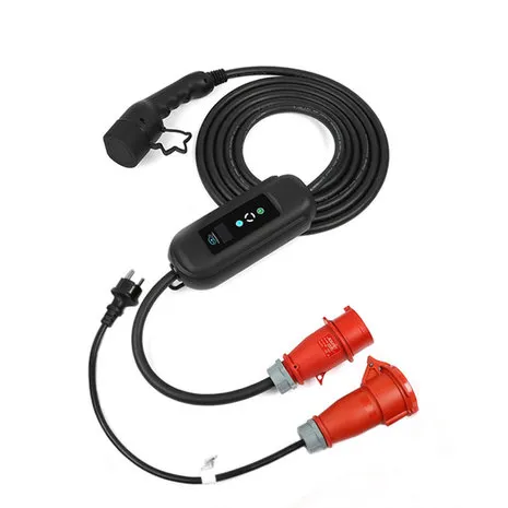 PREMIUM INSTELBARE MOBIELE LADER/LAADKABEL STOPCONTACT TYPE 2 3FASE 8A16A 5,5KW11KW VOOR MERCEDES EQE