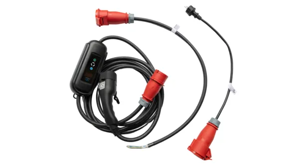 PREMIUM INSTELBARE MOBIELE LADER/LAADKABEL STOPCONTACT TYPE 2 3FASE 8A16A 5,5KW11KW VOOR MERCEDES SKLASSE