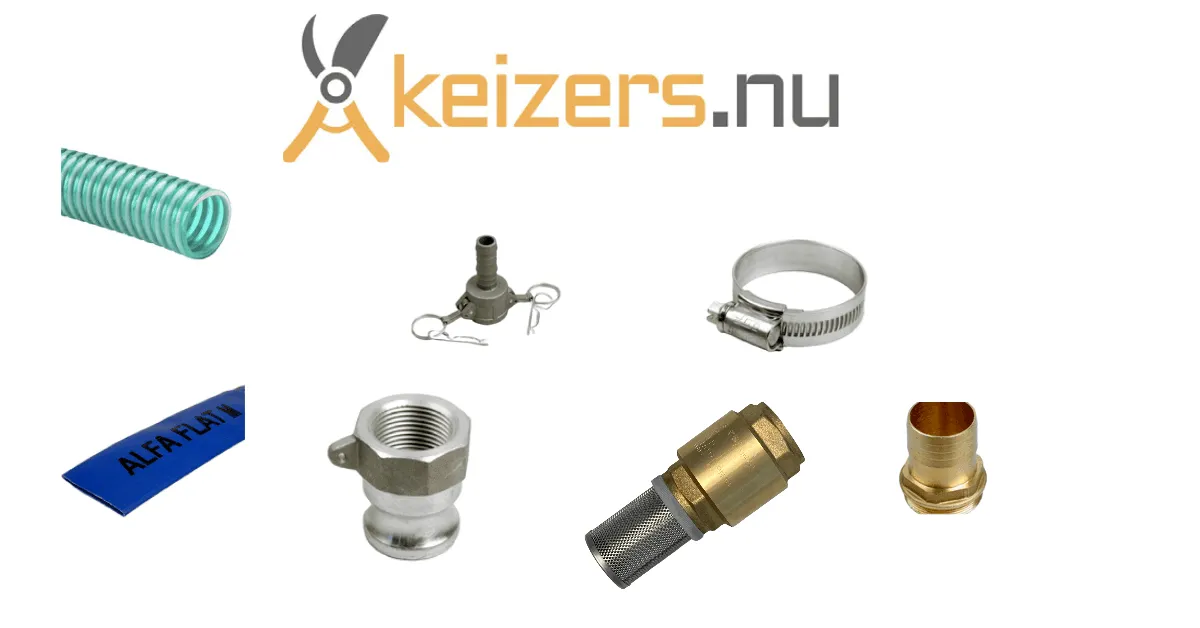 SET VOOR WATERPOMPEN MET AANSLUITING 1,5