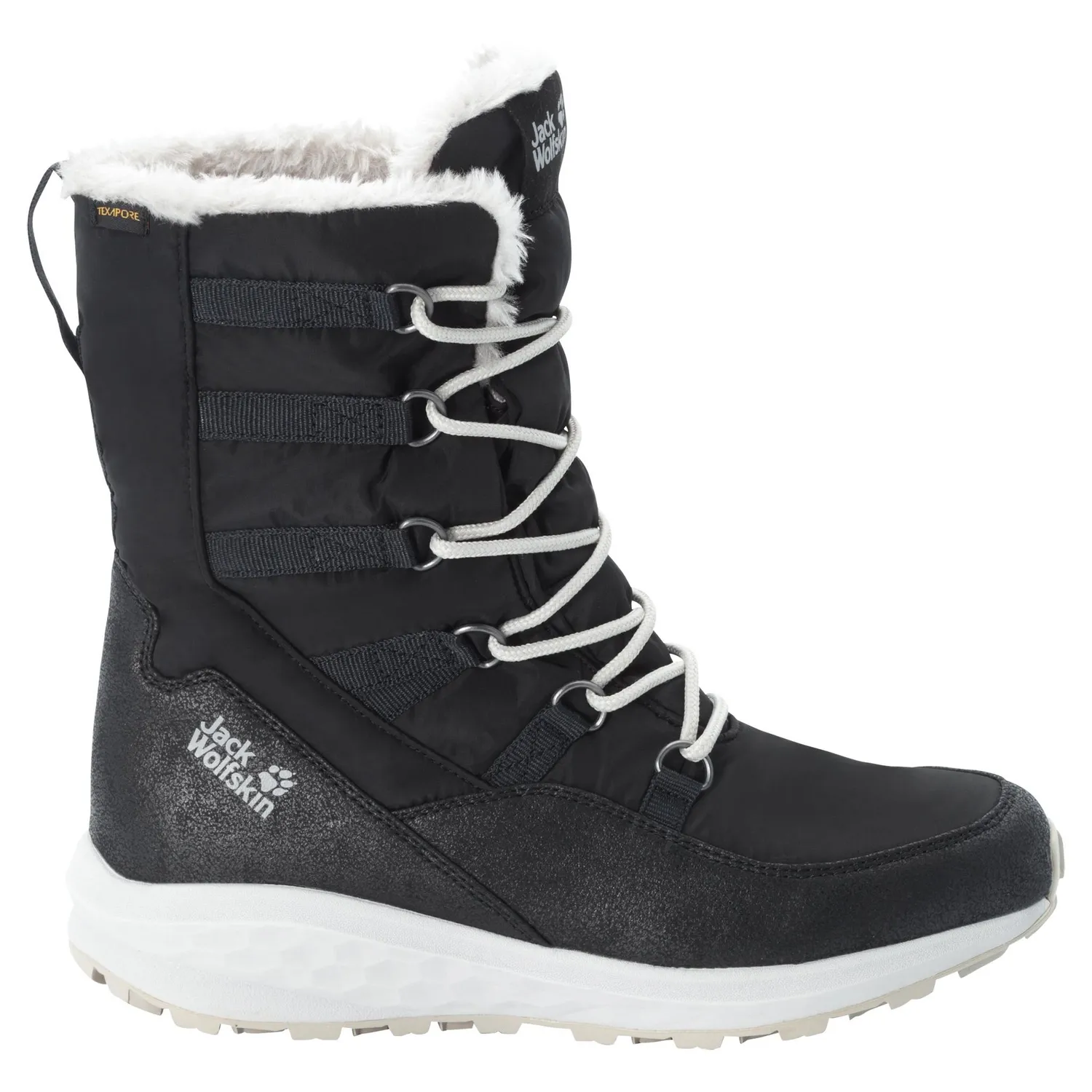 SNOWBOOT JACK WOLFSKIN WOMEN NEVADA TEXAPORE HIGH PHANTOM OFFWHITE