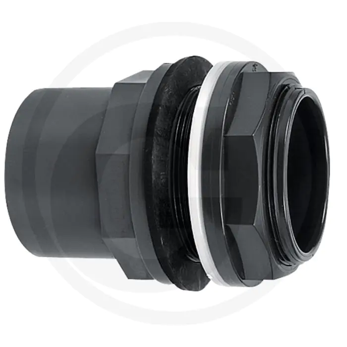 Tankaansluiting type a, d1: 50mm, d2: 63mm, d3: 2 1/4", z1: 21mm, z2: 0-21mm, b: 31mm, c: 38mm, d: 52mm, s: 76mm, pvc-u met