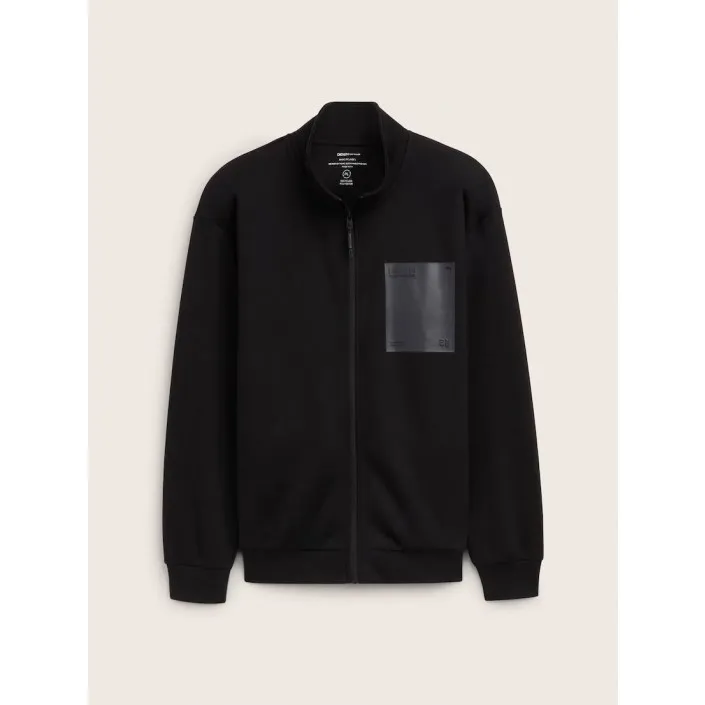 Tom Tailor Collar Zipper Jacket zwart  