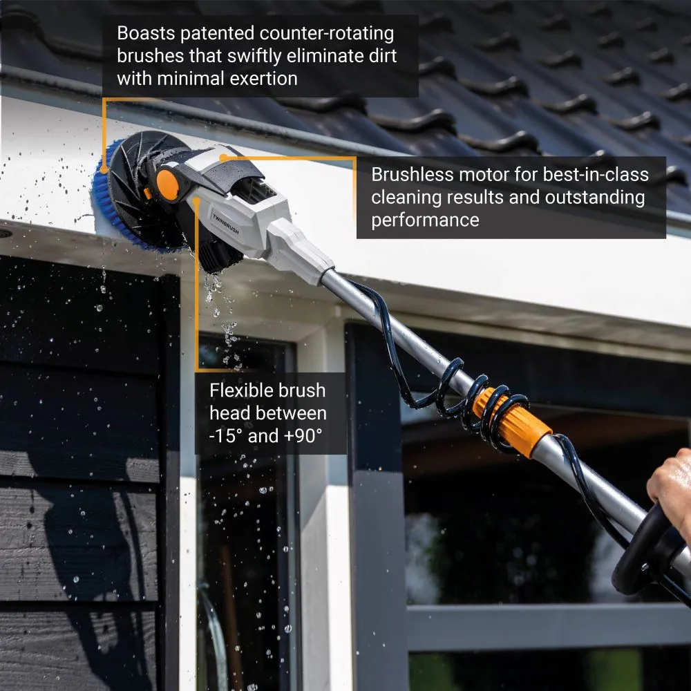 TWIN® BRUSH 18V  TELESCOPISCHE REINIGINGSBORSTEL